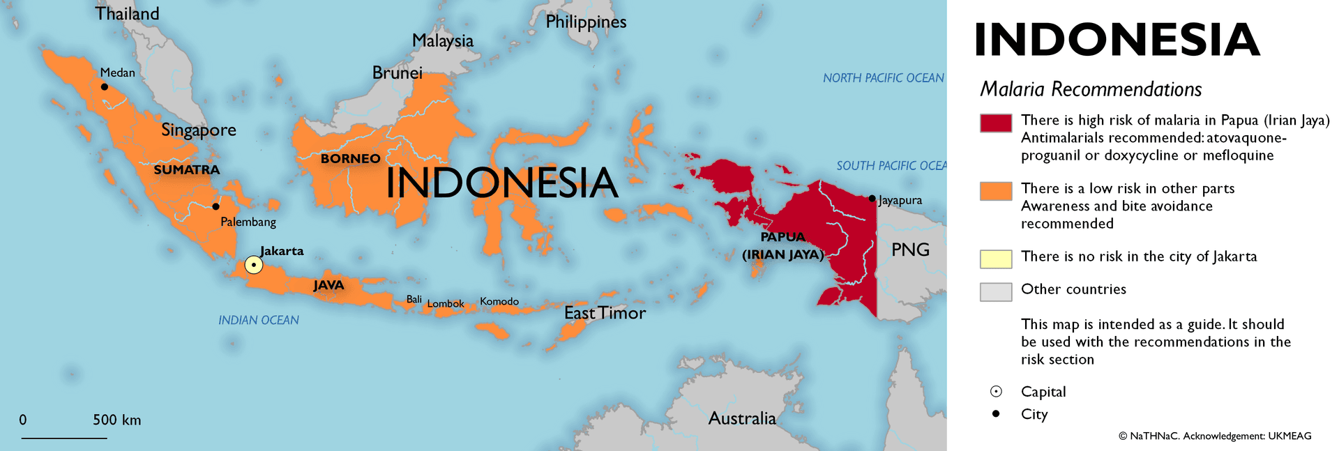Malaria risk map for Bali